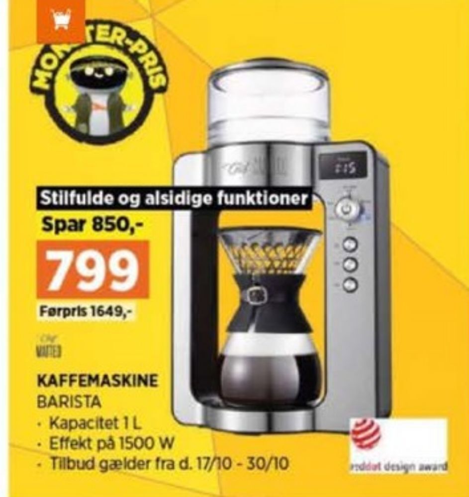 Chef Matteo Kaffemaskine Tilbud Hos Power