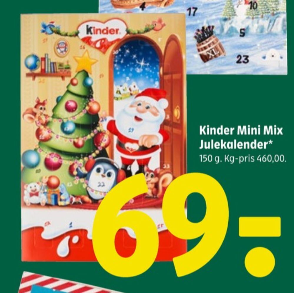 Kinder Julekalender Tilbud Hos Coop 365