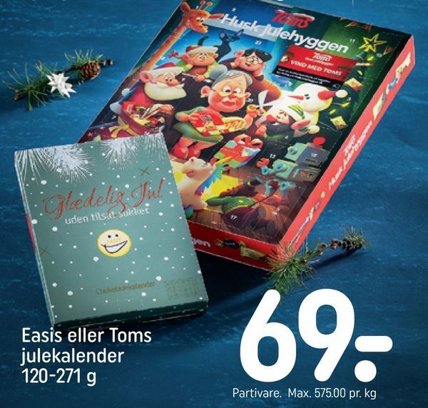 Easis Eller Toms Julekalender Tilbud Hos Rema