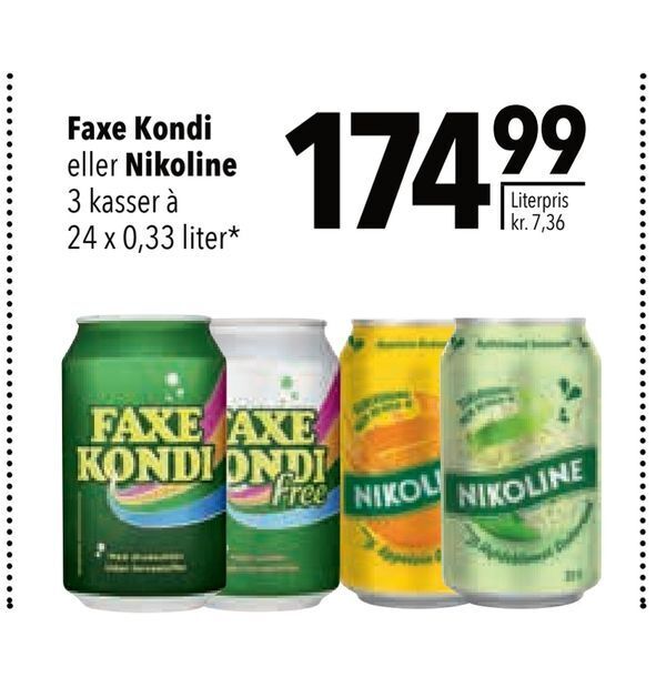 Faxe Kondi Eller Nikoline Tilbud Hos Citti