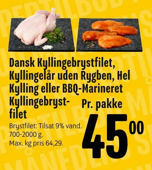 Dansk Kyllingebrystfilet Kyllingel R Uden Rygben Hel Kylling Eller