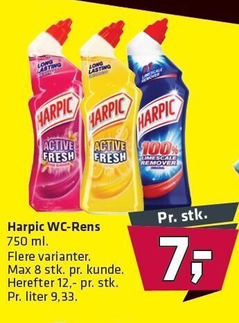 Harpic Wc Rens Tilbud Hos Fleggaard