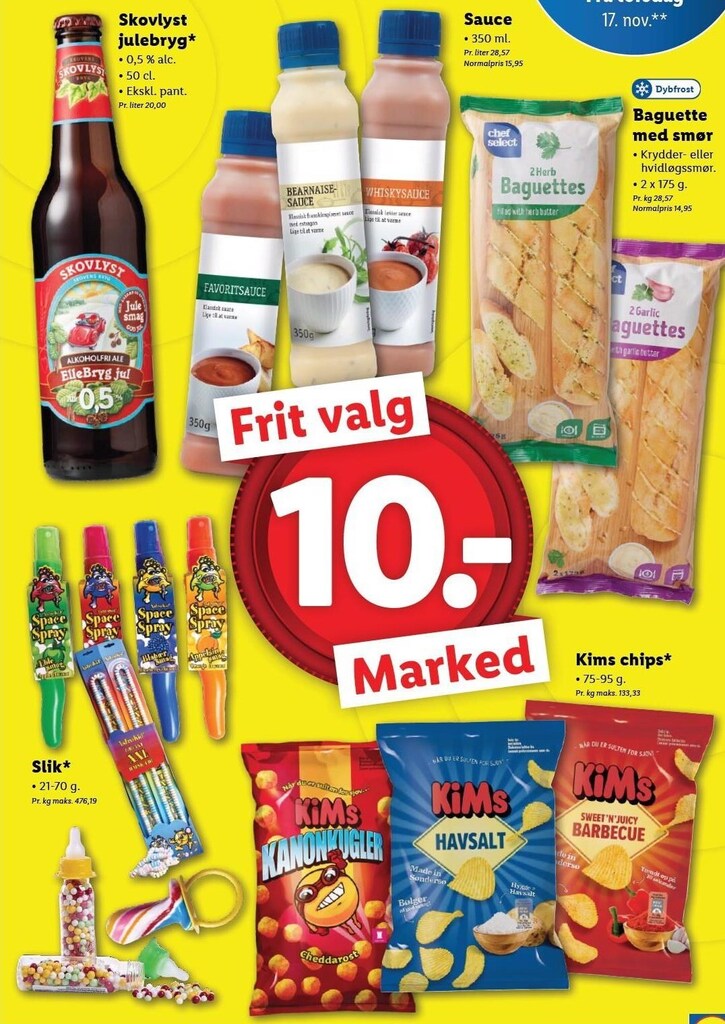 Julebryg Sauce Baguette Chips El Slik Tilbud Hos Lidl