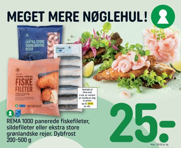 Rema 1000 Panerede Fiskefileter Sildefileter Eller Ekstra Store