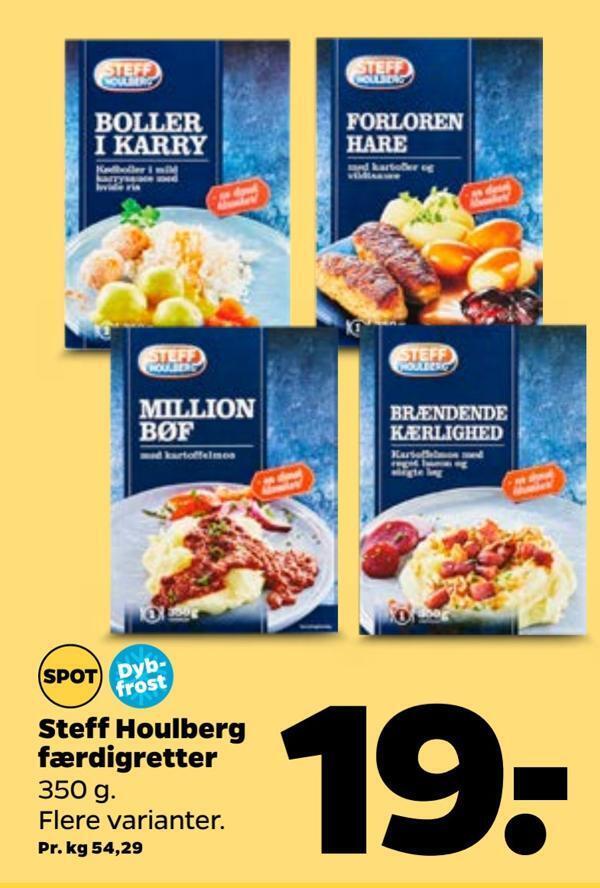 Steff houlberg færdigretter tilbud hos Netto