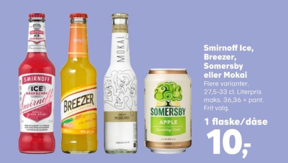 Smirnoff Ice Rtd Cider Tilbud Hos Superbrugsen