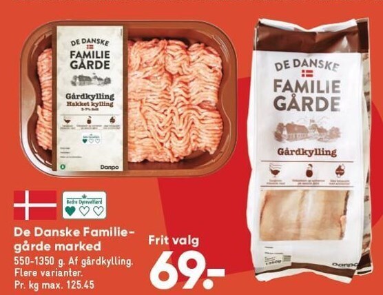 De dansk familiegårde marked tilbud hos Bilka