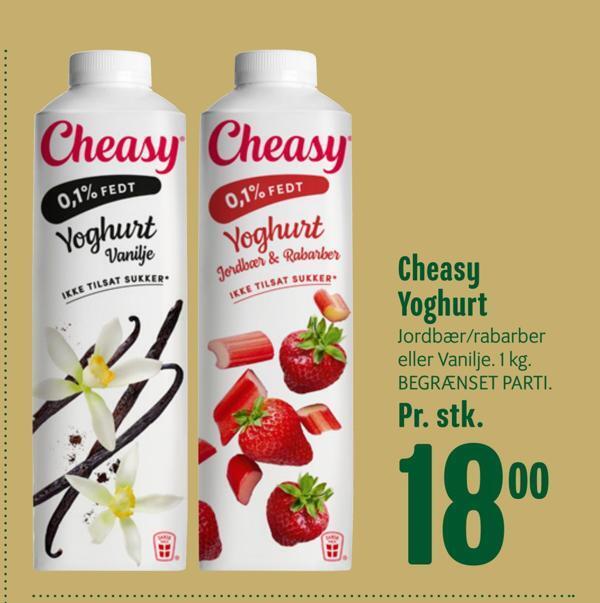 Cheasy yoghurt tilbud hos Min Købmand