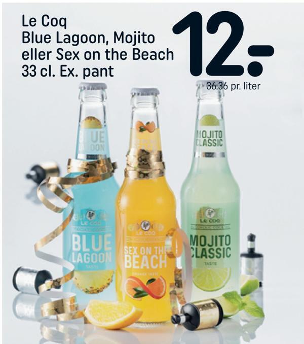 Le Coq Blue Lagoon Mojito Eller Sex On The Beach 33 Cl Ex Pant