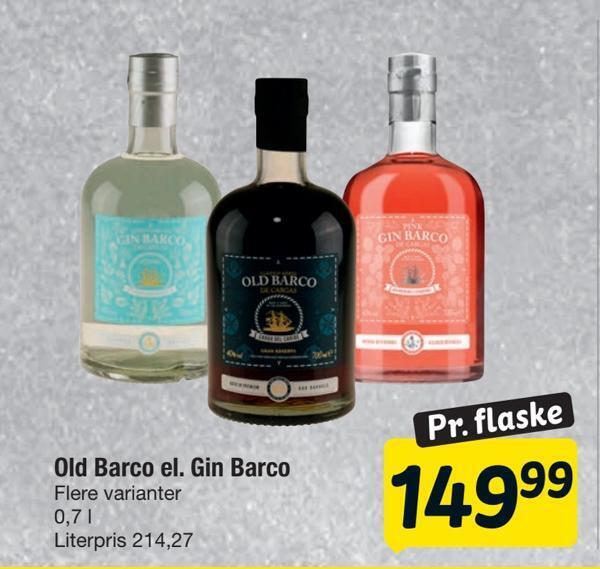 Old Barco El Gin Barco Tilbud Hos Fakta Tyskland