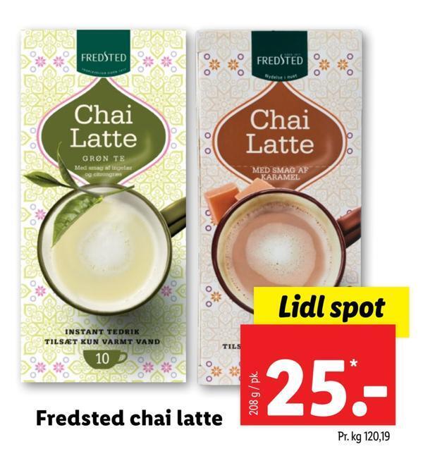 Fredsted Chai Latte Tilbud Hos Lidl