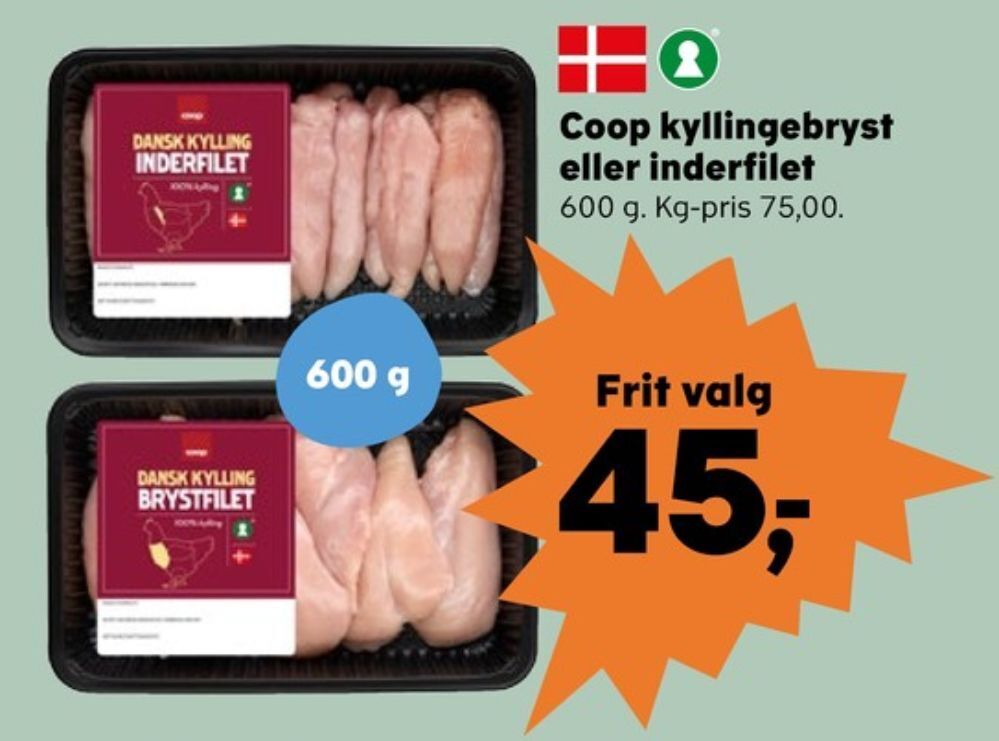 Coop Kyllingebrystfilet Tilbud Hos Superbrugsen