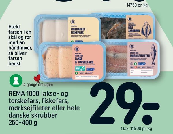 Rema Lakse Og Torskefars Fiskefars M Rksejfileter Eller Hele