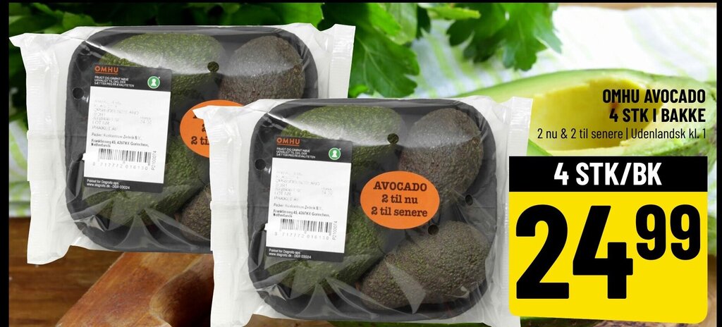 Omhu Avocado Stk I Bakke Tilbud Hos L Vbjerg