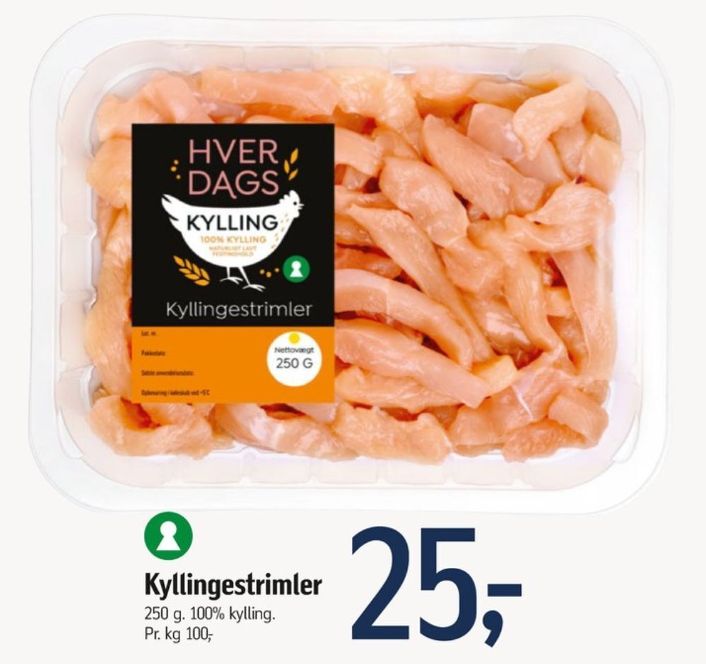 Hverdags Kyllingestrimler Tilbud Hos F Tex