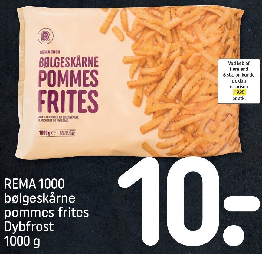 Rema B Lgesk Rne Pommes Frites Tilbud Hos Rema