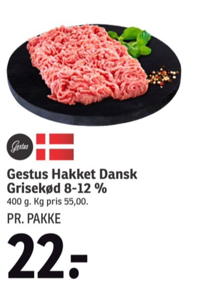 Gestus Hakket Grisek D Tilbud Hos Spar