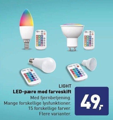 Led P Re Med Farveskift Tilbud Hos Aldi