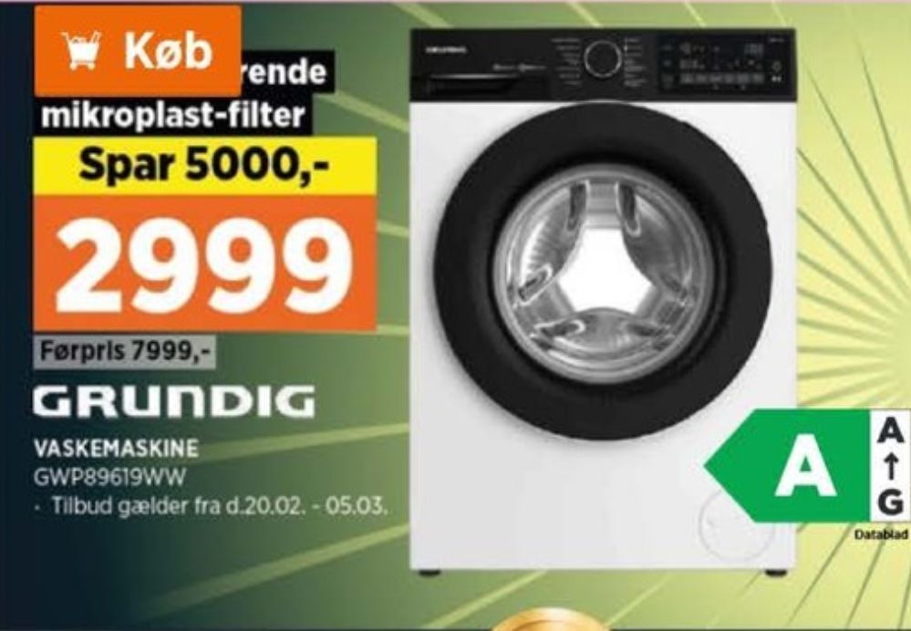 Grundig Vaskemaskine Tilbud Hos Power