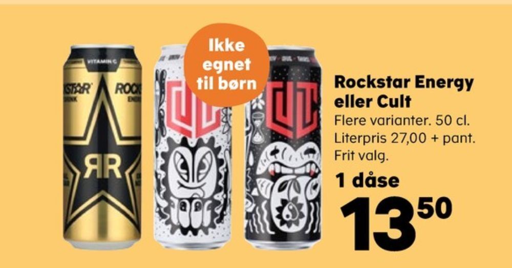 Rockstar Energidrik Tilbud Hos Kvickly