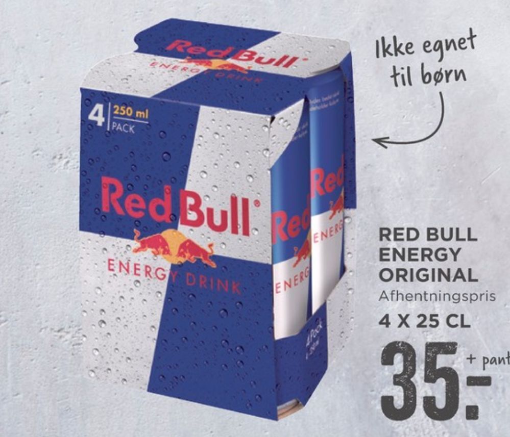 Red Bull Energidrik Tilbud Hos Meny