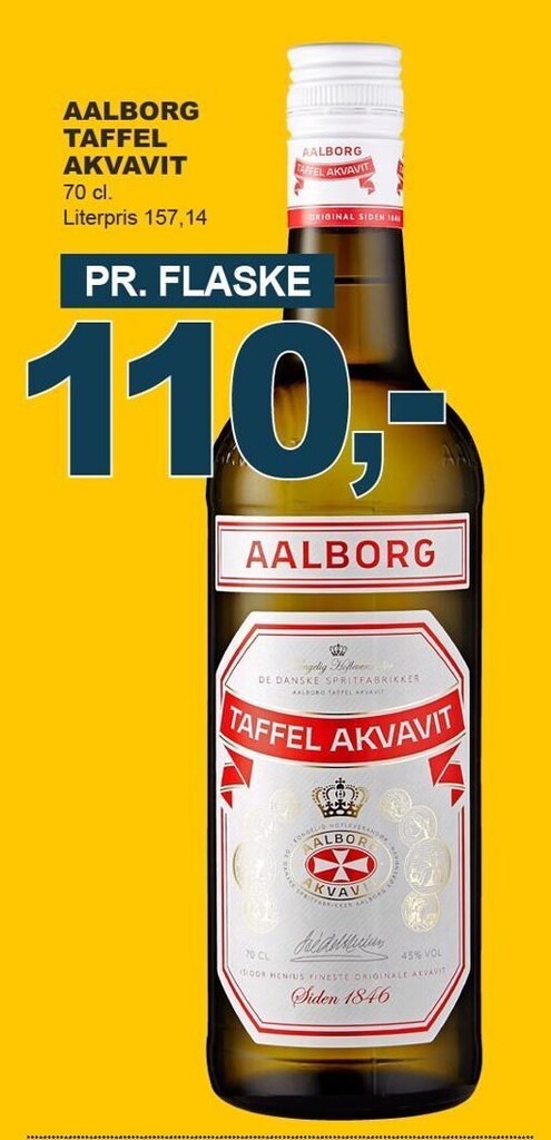 Aalborg Taffel Akvavit Tilbud Hos Let K B