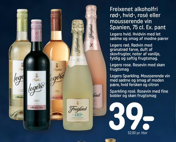 Freixenet alkoholfri rød hvid rosé eller mousserende vin spanien