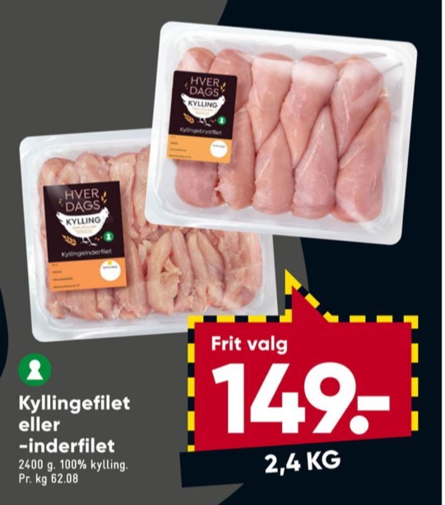 Hverdags Kyllingebrystfilet Tilbud Hos Bilka