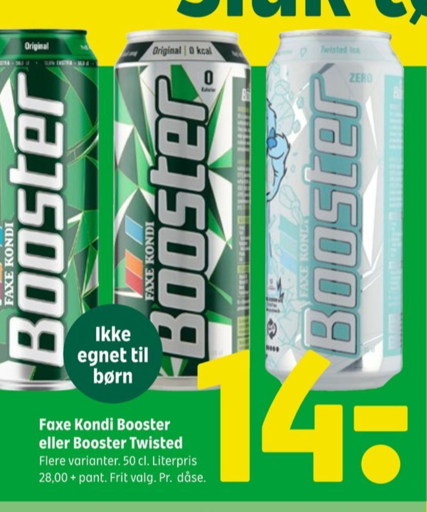 Booster Energidrik Tilbud Hos Coop 365