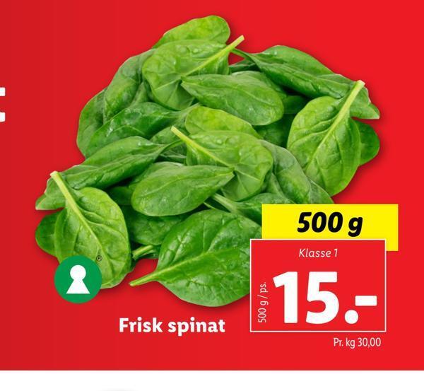 Frisk Spinat Tilbud Hos Lidl