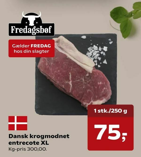 Dansk Krogmodnet Entrecote XL Tilbud Hos SuperBrugsen