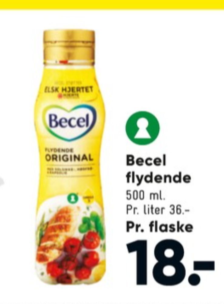 Becel Margarine Flydende Original Tilbud Hos Bilka