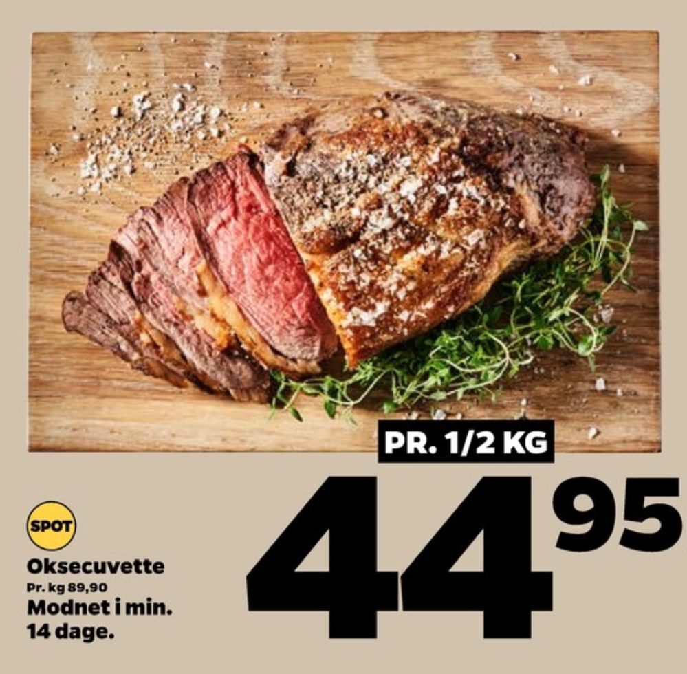 Velsmag Oksecuvette Tilbud Hos Netto