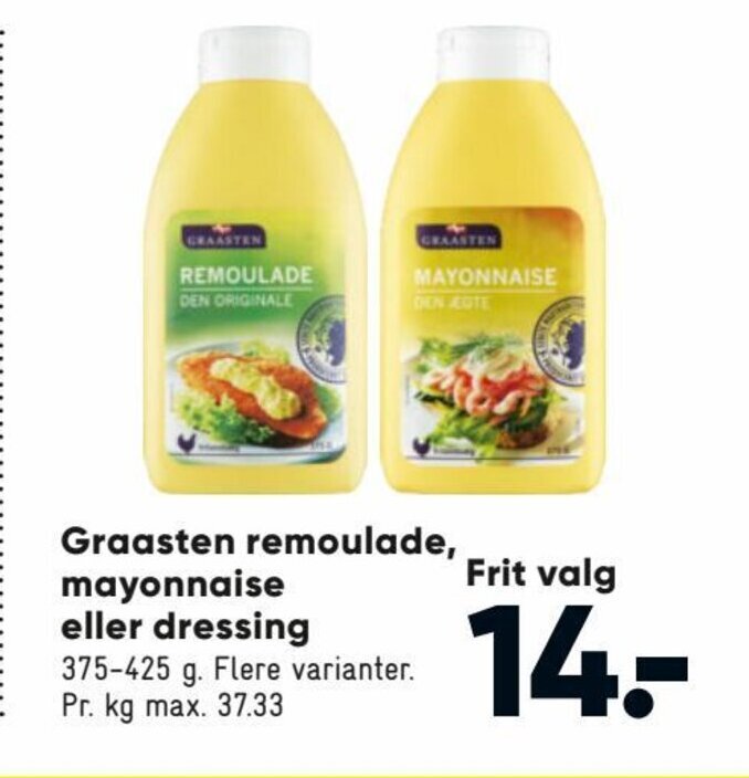 Graasten Remoulade Mayonnaise Eller Dressing Tilbud Hos Bilka