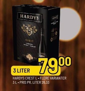 Hardys Crest 3 L Tilbud Hos Priss