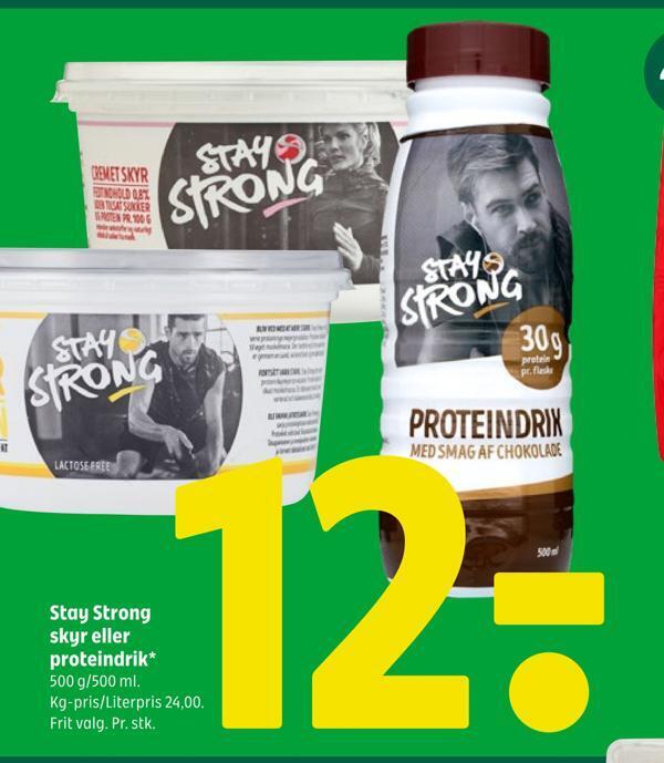 Stay Strong Skyr Eller Proteindrik Tilbud Hos Coop 365