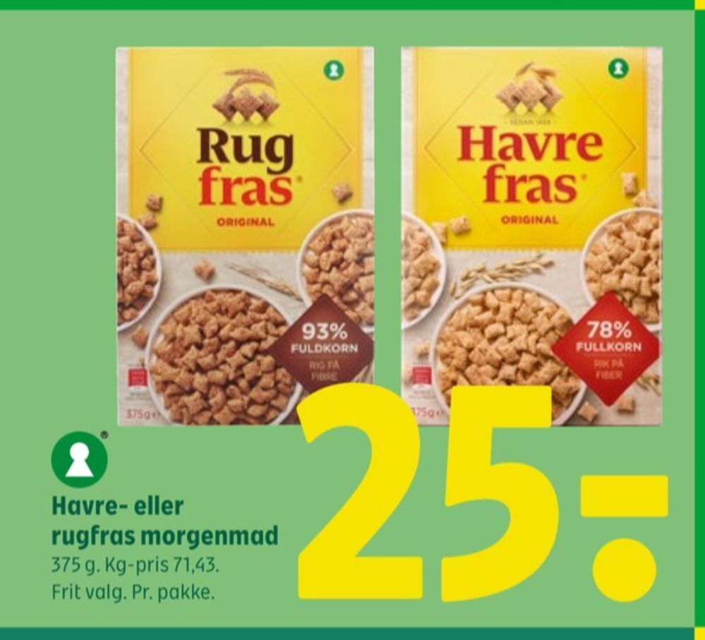 Rugfras Morgenmadsprodukt Tilbud Hos Coop