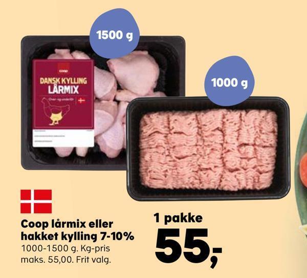 Coop lårmix eller hakket kylling 7 10 tilbud hos SuperBrugsen