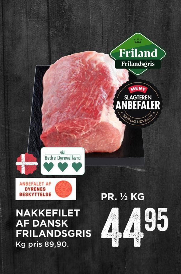 Nakkefilet Af Dansk Frilandsgris Tilbud Hos Meny