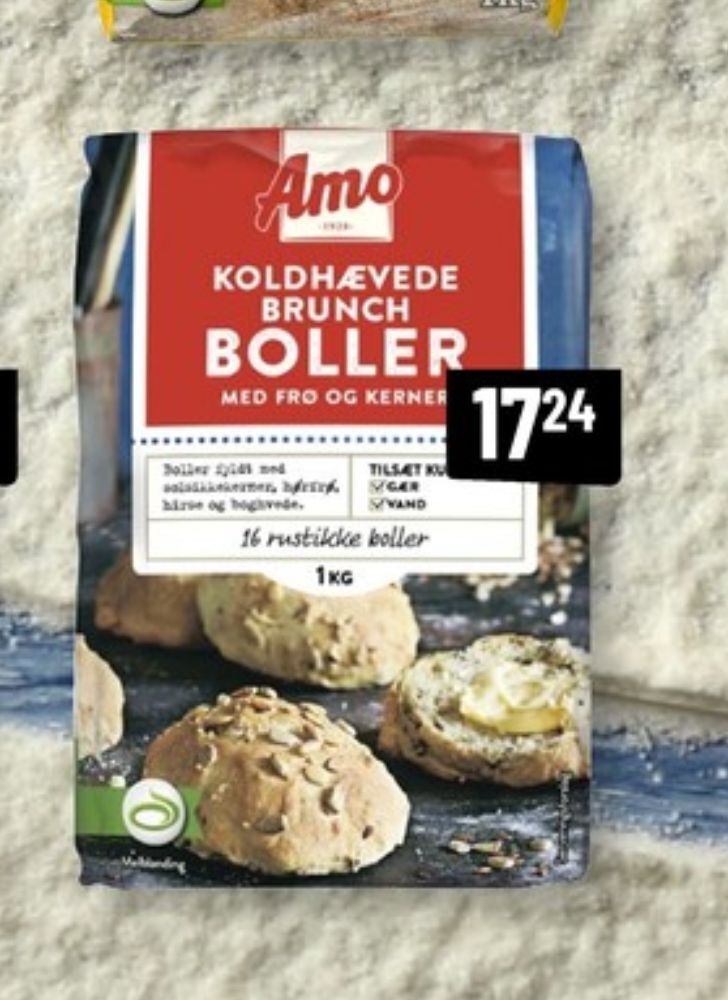 Amo brunchboller koldhævet melblanding tilbud hos Løvbjerg