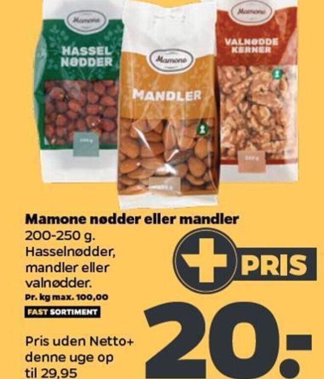 Mamone N Dder Eller Mandler Tilbud Hos Netto