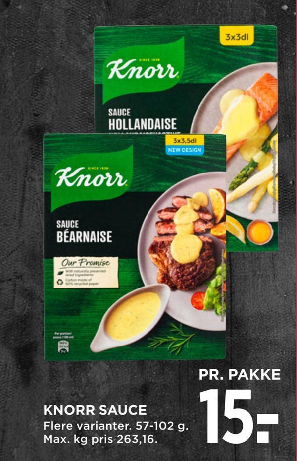 Knorr Sauce Tilbud Hos Meny