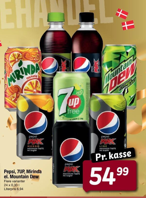 Pepsi Up Mirinda El Mountain Dew Tilbud Hos Fakta Tyskland