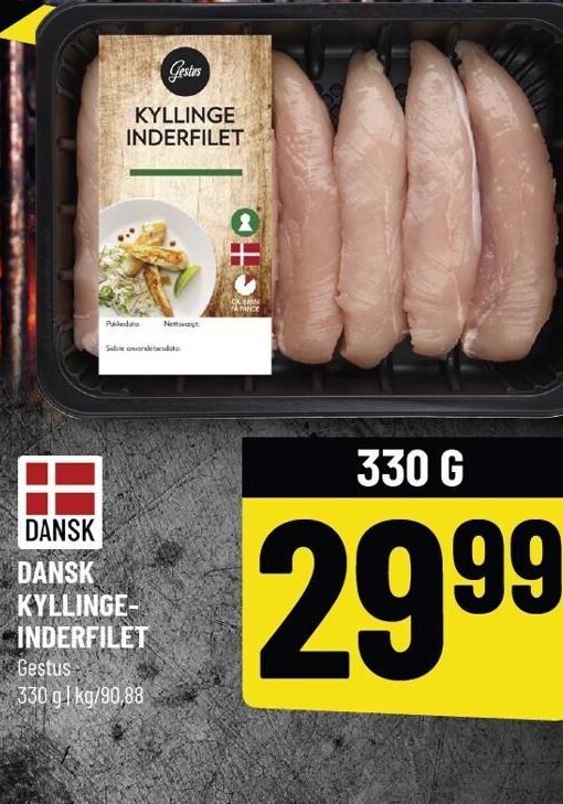 Gestus Dansk Kyllingeinderfilet Tilbud Hos L Vbjerg