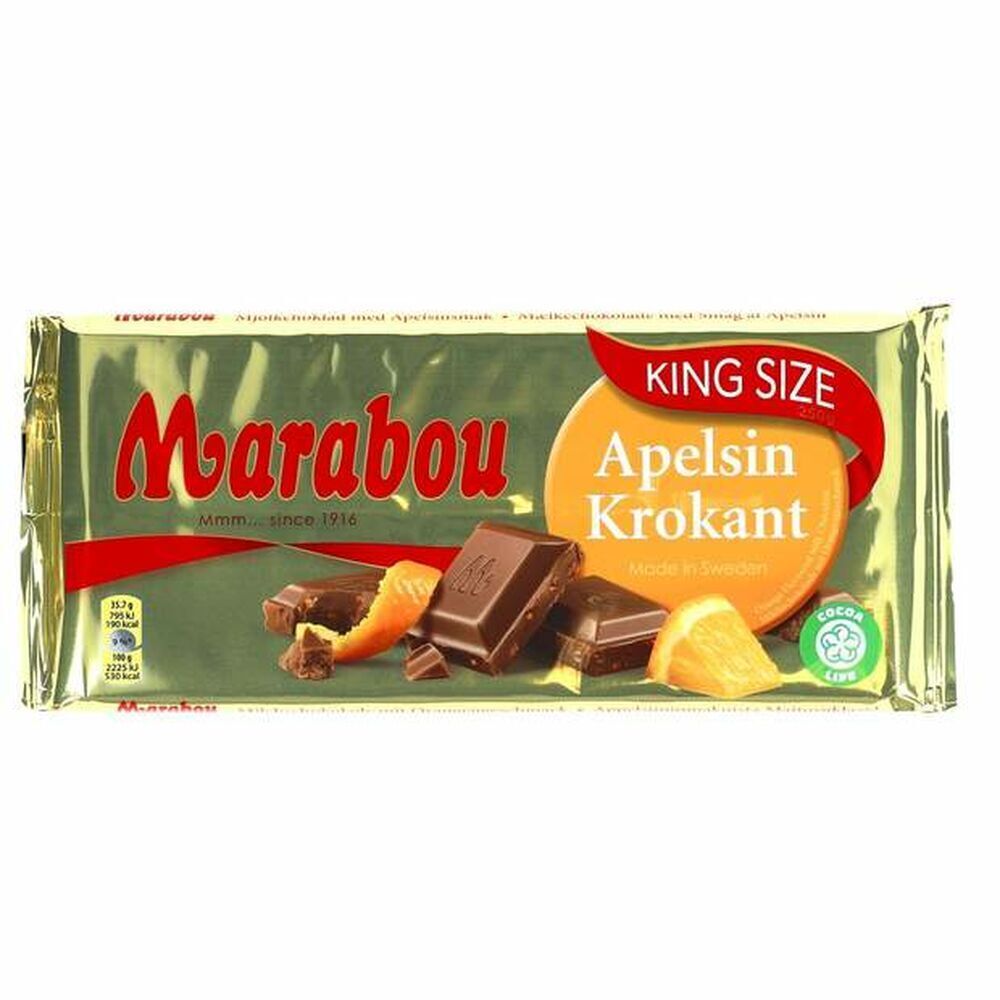 Marabou Appelsin Krokant Gigantplade G Tilbud Hos Netpris