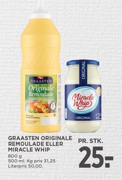 Graasten Originale Remoulade Eller Miracle Whip Tilbud Hos MENY