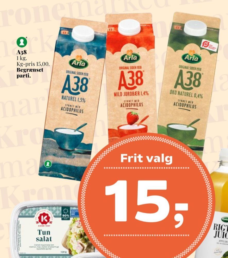 Arla A 38 Naturel 1 5 Tilbud Hos Dagli Brugsen