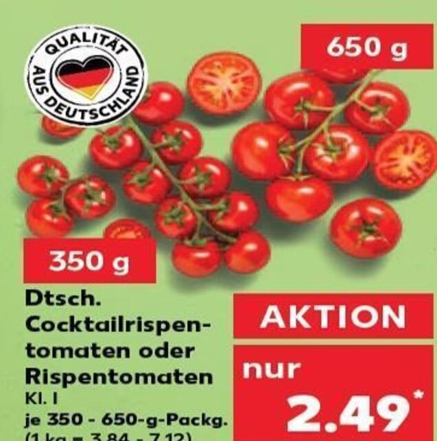 Dtsch Cocktailrispen Tomaten Oder Rispentomaten Tilbud Hos Kaufland