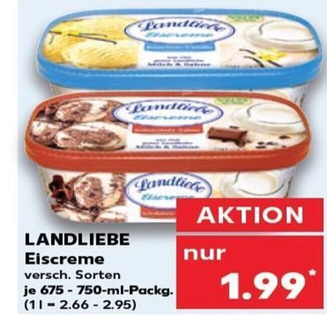 LANDLIEBE Eiscreme Tilbud Hos Kaufland