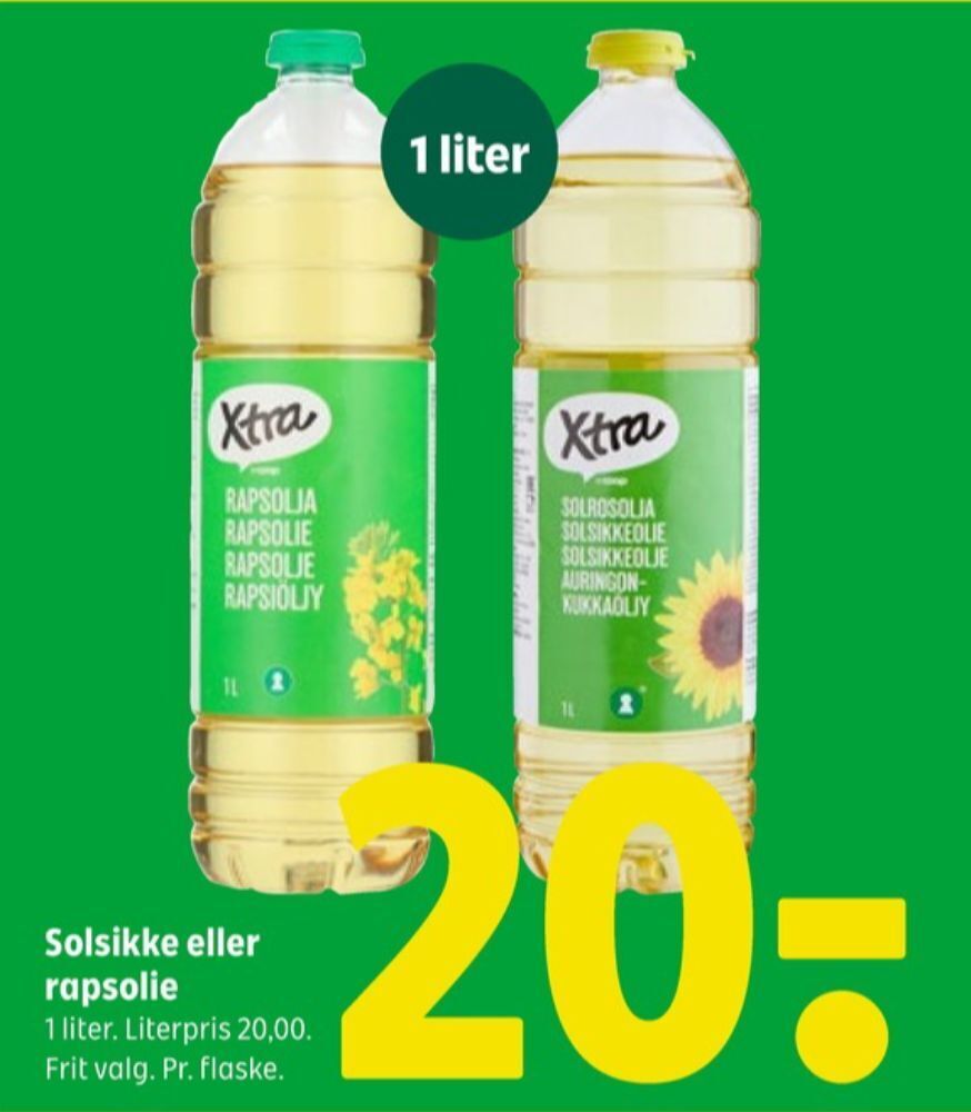 Xtra Rapsolie Tilbud Hos Coop 365